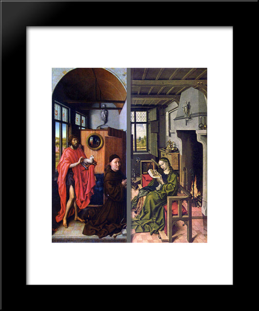 Werl Altarpiece 20x24 Black Modern Wood Framed Art Print Poster by Campin, Robert