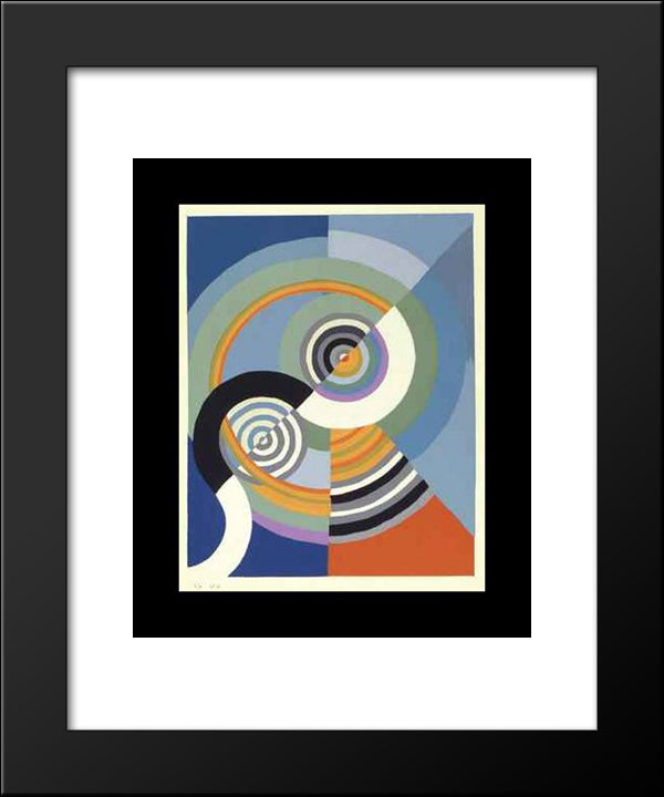 Rhythm 20x24 Black Modern Wood Framed Art Print Poster by Delaunay, Robert