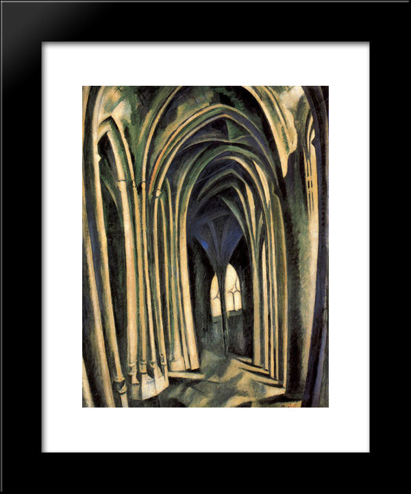 St. Severin, No. 3  20x24 Black Modern Wood Framed Art Print Poster by Delaunay, Robert