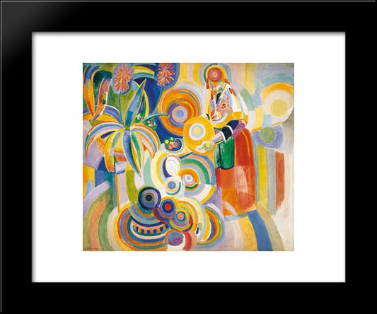 Tall Portuguese Woman 20x24 Black Modern Wood Framed Art Print Poster by Delaunay, Robert