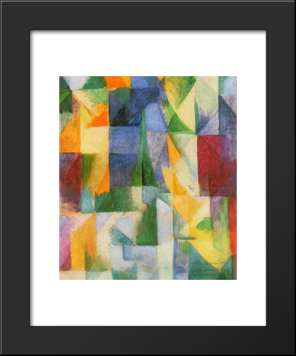 Window 20x24 Black Modern Wood Framed Art Print Poster by Delaunay, Robert