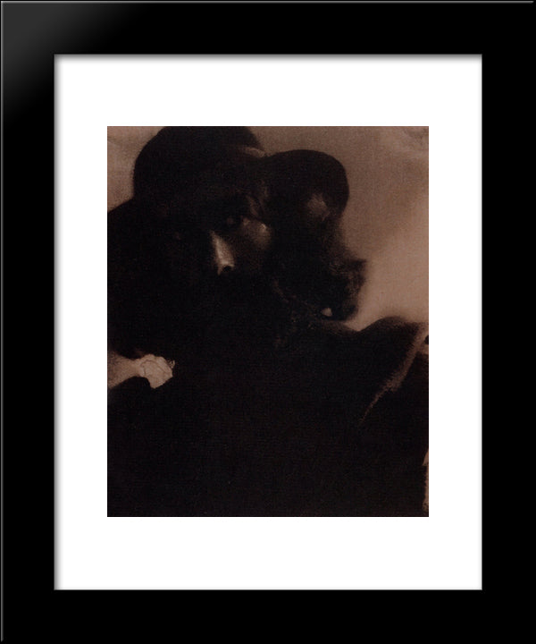 A Model 20x24 Black Modern Wood Framed Art Print Poster by Demachy, Robert