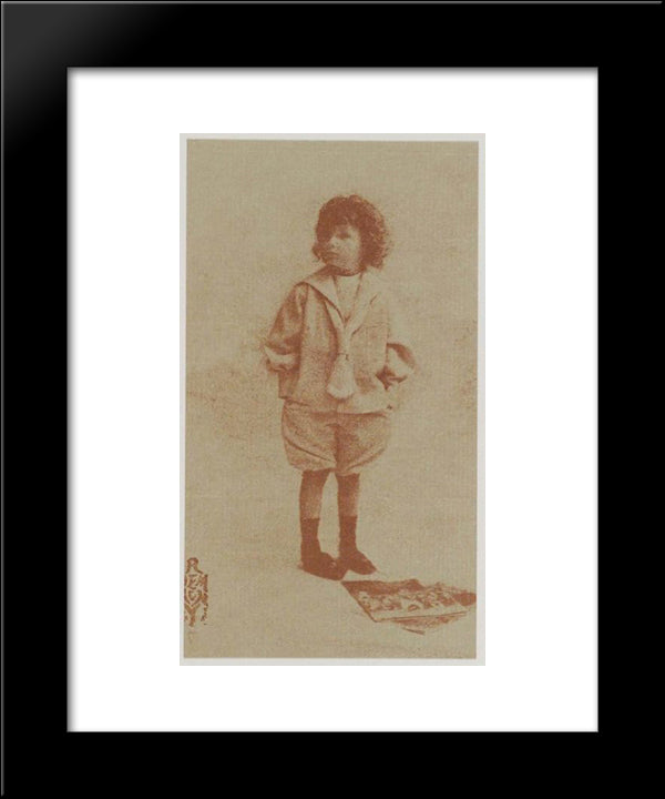 Jack, 8 Years Old 20x24 Black Modern Wood Framed Art Print Poster by Demachy, Robert