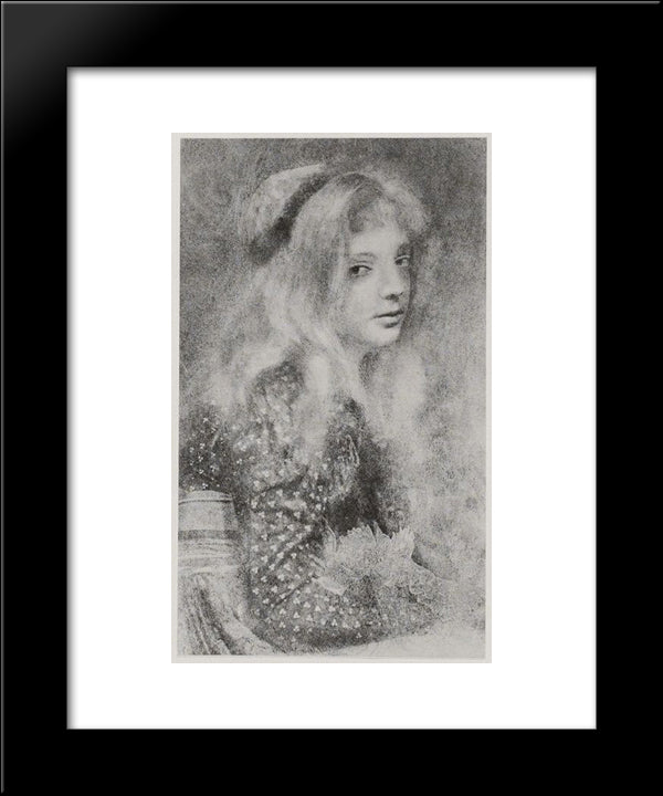 Madeleine 20x24 Black Modern Wood Framed Art Print Poster by Demachy, Robert