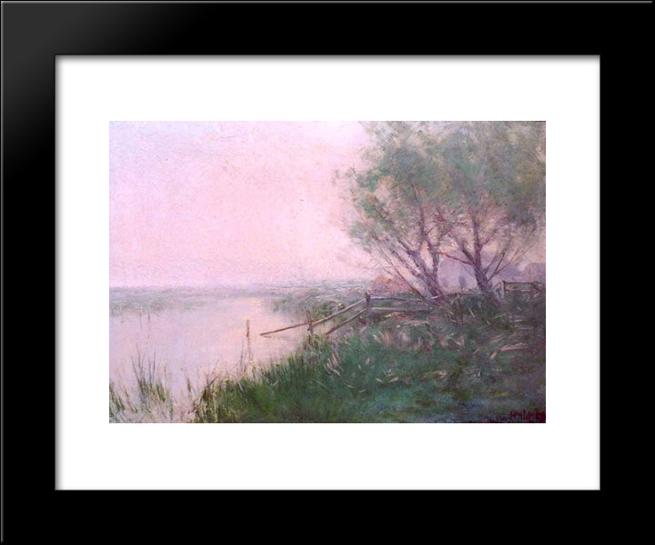 A June Morning 20x24 Black Modern Wood Framed Art Print Poster by Onderdonk, Robert Julian