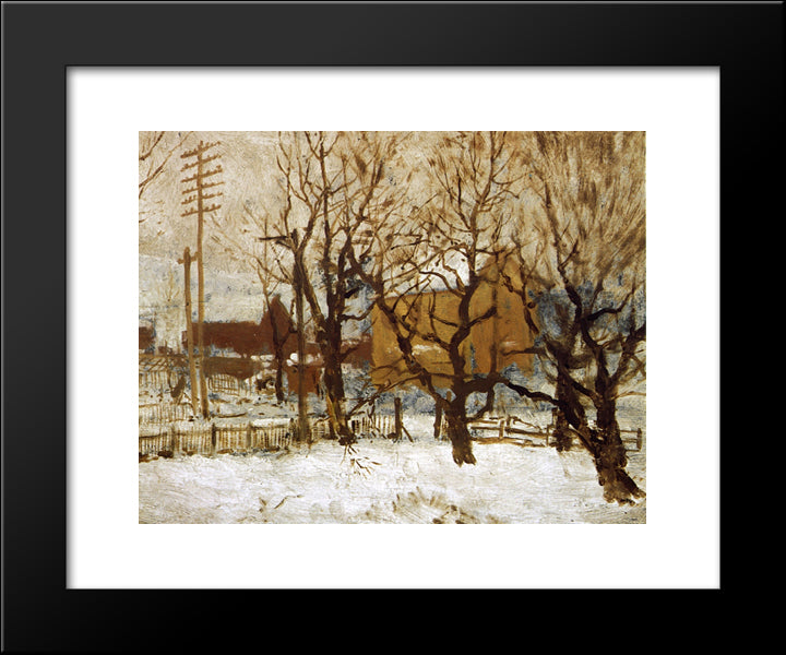 Arrochar Park, Staten Island 20x24 Black Modern Wood Framed Art Print Poster by Onderdonk, Robert Julian