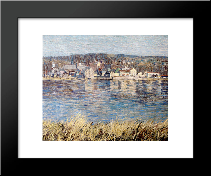 Across The River 20x24 Black Modern Wood Framed Art Print Poster by Spencer, Robert