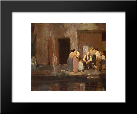 Near The Blacksmith'S Shop 20x24 Black Modern Wood Framed Art Print Poster by Spencer, Robert