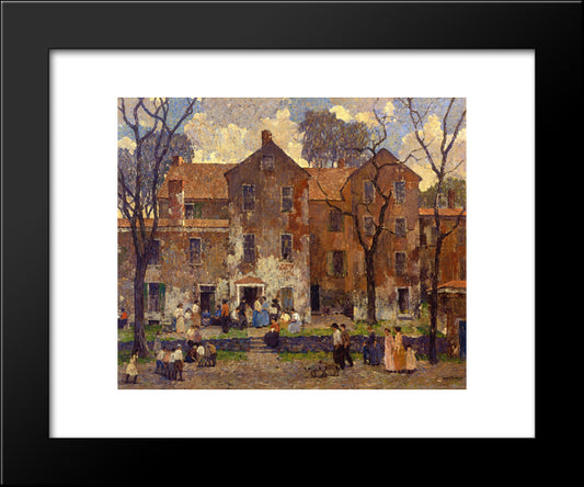 The Barracks 20x24 Black Modern Wood Framed Art Print Poster by Spencer, Robert