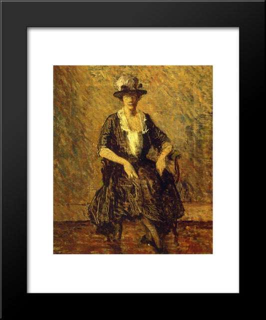 The Blue Gown 20x24 Black Modern Wood Framed Art Print Poster by Spencer, Robert