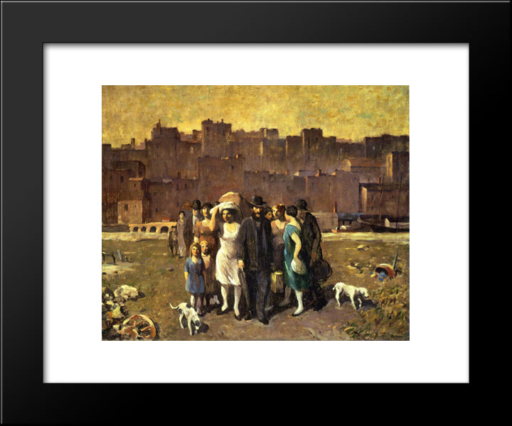 The Exodus 20x24 Black Modern Wood Framed Art Print Poster by Spencer, Robert