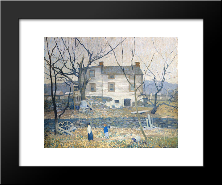 The Gray House 20x24 Black Modern Wood Framed Art Print Poster by Spencer, Robert