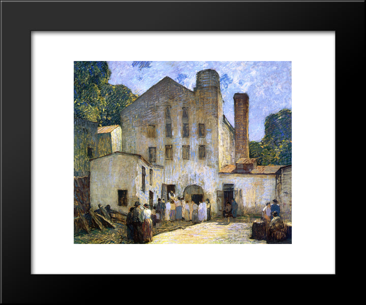 The Silk Mill 20x24 Black Modern Wood Framed Art Print Poster by Spencer, Robert