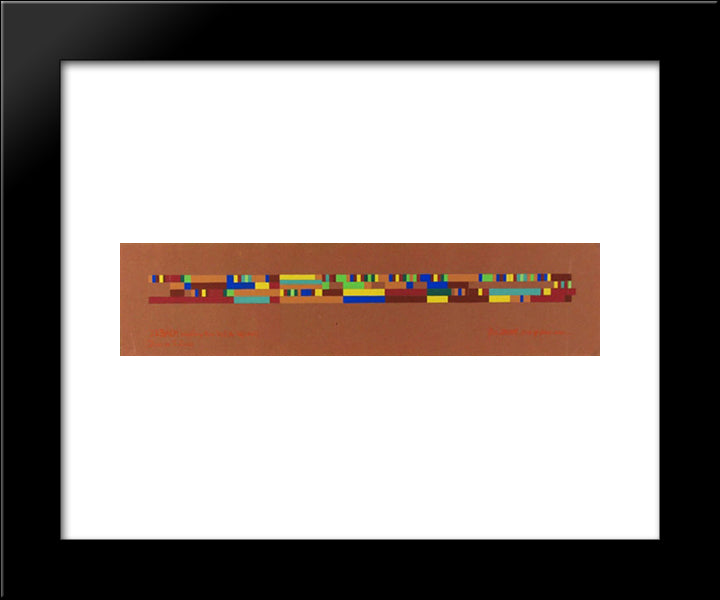 J. S. Bach, Wohltemp. Klav. Bd. I, No. Iv. (Extrait) (Duo De Tristesse) 20x24 Black Modern Wood Framed Art Print Poster by Strubin, Robert