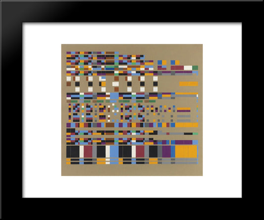 Musical Painting Giuseppe Verdi, Requiem 20x24 Black Modern Wood Framed Art Print Poster by Strubin, Robert