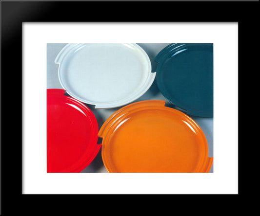 Pratos 20x24 Black Modern Wood Framed Art Print Poster by Sambonet, Roberto