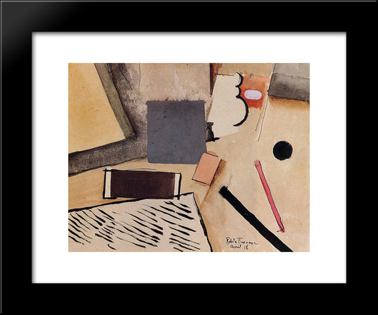 The Penholder 20x24 Black Modern Wood Framed Art Print Poster by Fresnaye, Roger