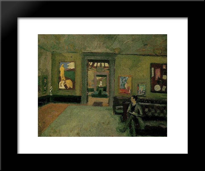 A Room (In The Second Post-Impressionist) 20x24 Black Modern Wood Framed Art Print Poster by Fry, Roger