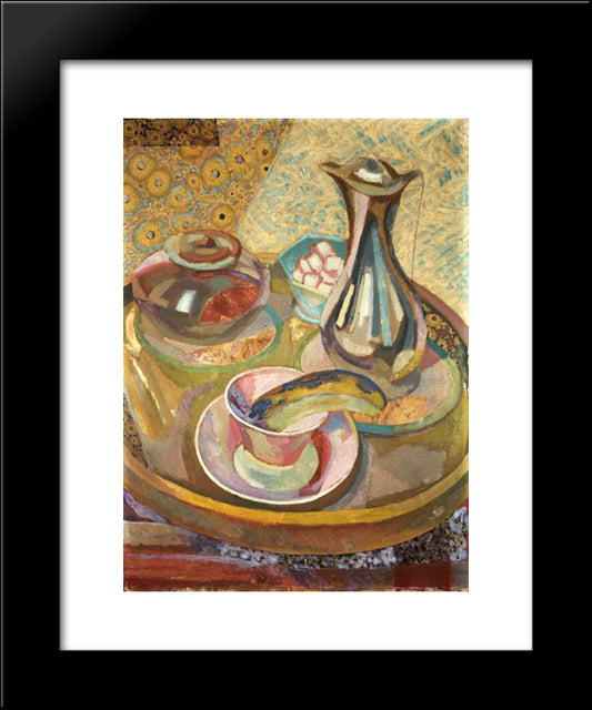 Still Life With Coffee Pot 20x24 Black Modern Wood Framed Art Print Poster by Fry, Roger