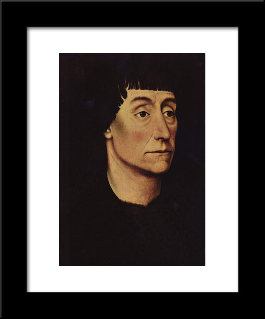 Portrait Of Pierre De Beffremont 20x24 Black Modern Wood Framed Art Print Poster by van der Weyden, Rogier