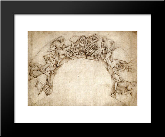 Scupstoel 20x24 Black Modern Wood Framed Art Print Poster by van der Weyden, Rogier