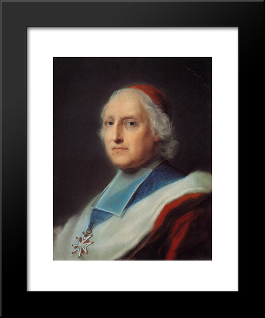 Cardinal Melchior De Polignac 20x24 Black Modern Wood Framed Art Print Poster by Carriera, Rosalba