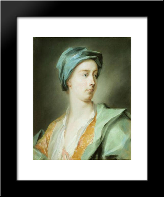 Portrait Of Philip Wharton, 1St Duke Of Wharton 20x24 Black Modern Wood Framed Art Print Poster by Carriera, Rosalba