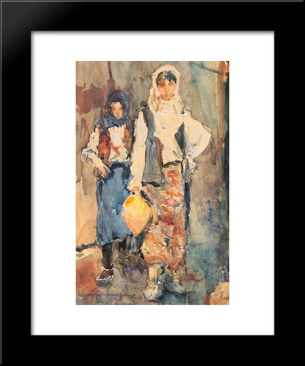 From The Well 20x24 Black Modern Wood Framed Art Print Poster by Schweitzer Cumpana, Rudolf