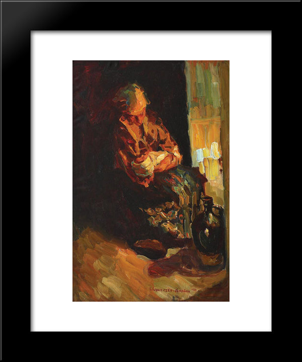 Maternity 20x24 Black Modern Wood Framed Art Print Poster by Schweitzer Cumpana, Rudolf