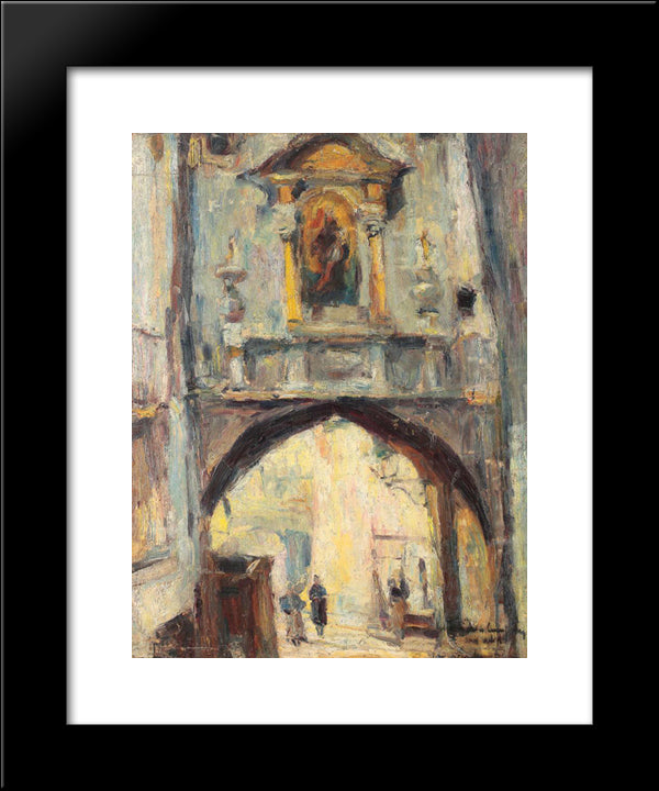 San Remo (Santa Brigita Arc) 20x24 Black Modern Wood Framed Art Print Poster by Schweitzer Cumpana, Rudolf