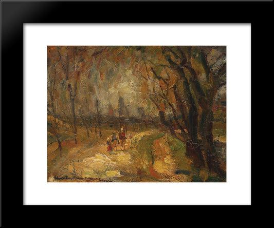 Summer Path 20x24 Black Modern Wood Framed Art Print Poster by Schweitzer Cumpana, Rudolf