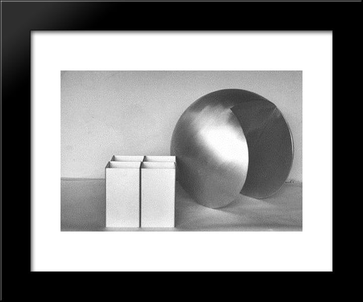 In Relation Three To Four 20x24 Black Modern Wood Framed Art Print Poster by Vollmer, Ruth