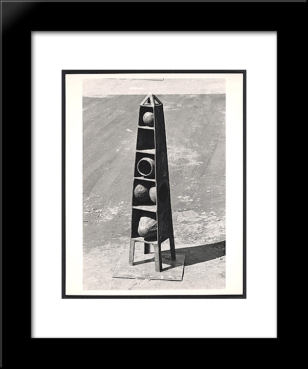 Obelisk 20x24 Black Modern Wood Framed Art Print Poster by Vollmer, Ruth