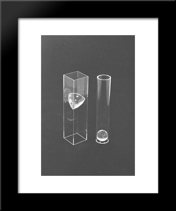 Tangents 20x24 Black Modern Wood Framed Art Print Poster by Vollmer, Ruth