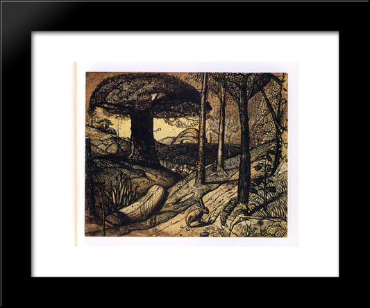 Early Morning 20x24 Black Modern Wood Framed Art Print Poster by Palmer, Samuel