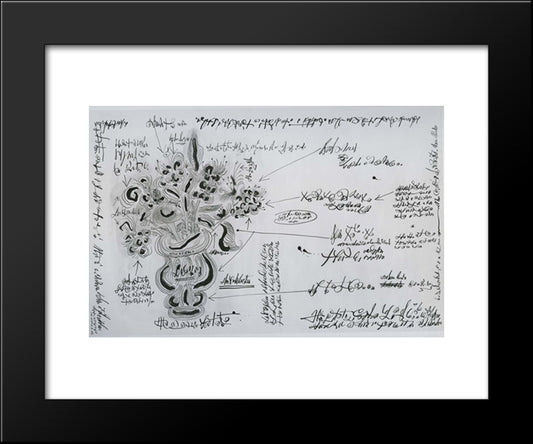 In The Manner Of Matisse 20x24 Black Modern Wood Framed Art Print Poster by Steinberg, Saul