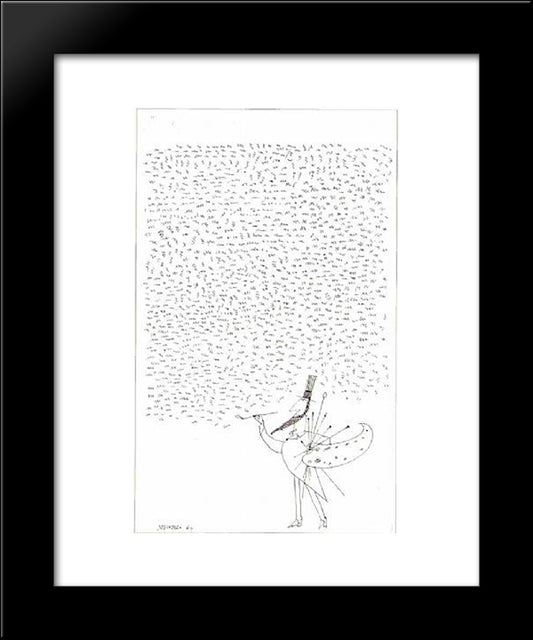 Uncle Sam U.S.A. 20x24 Black Modern Wood Framed Art Print Poster by Steinberg, Saul