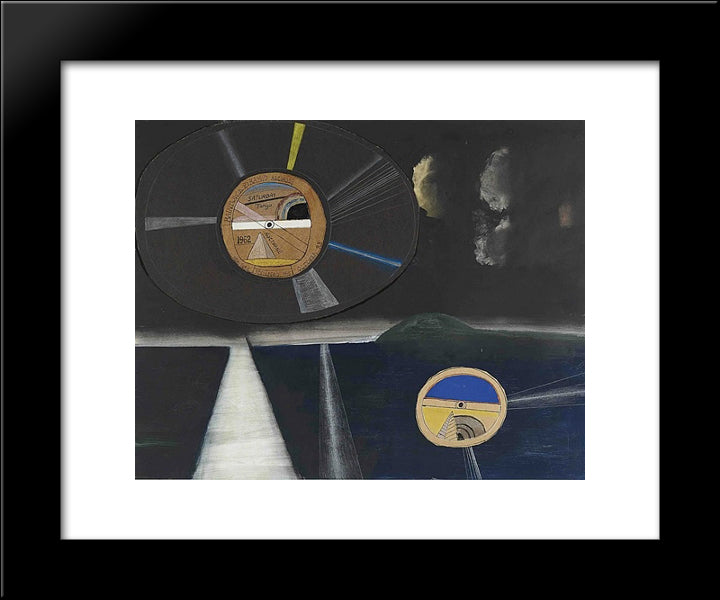 View Of Florida 20x24 Black Modern Wood Framed Art Print Poster by Steinberg, Saul
