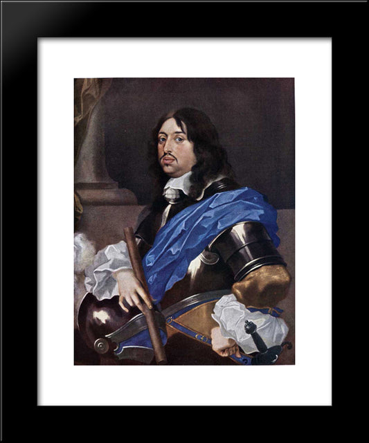 King Charles X Gustav Of Sweden 20x24 Black Modern Wood Framed Art Print Poster by Bourdon, Sebastien