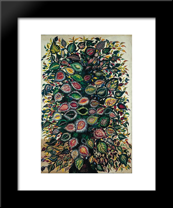Feuilles 20x24 Black Modern Wood Framed Art Print Poster by Louis, Seraphine