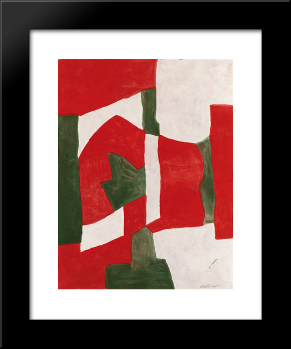 Untitled 20x24 Black Modern Wood Framed Art Print Poster by Poliakoff, Serge