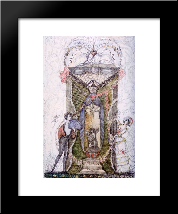 Frontispiece For The Magazine Golden Fleece 20x24 Black Modern Wood Framed Art Print Poster by Sudeikin, Serge