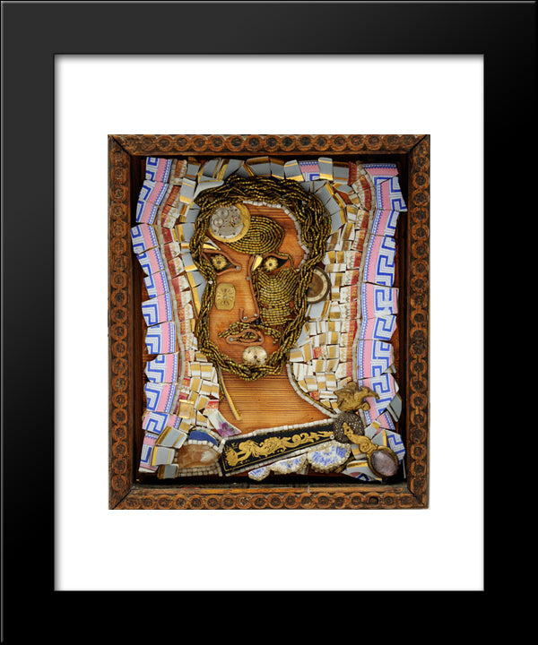 Portrait Of Daniel Olbrychski 20x24 Black Modern Wood Framed Art Print Poster by Parajanov, Sergei