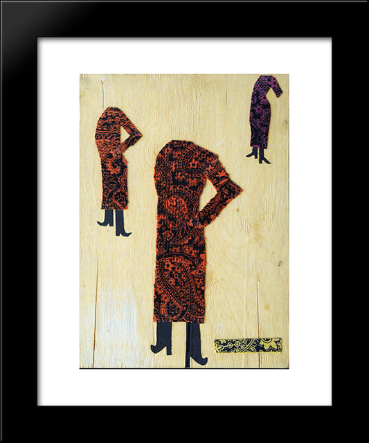 The Sketch To The Movie Colour Of Pomegranate 20x24 Black Modern Wood Framed Art Print Poster by Parajanov, Sergei