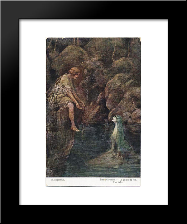 Fairy Tale 20x24 Black Modern Wood Framed Art Print Poster by Solomko, Sergey