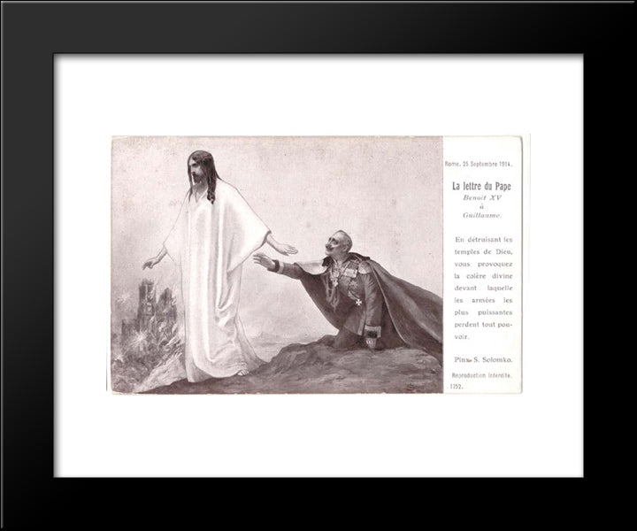 Letter To William Pope 20x24 Black Modern Wood Framed Art Print Poster by Solomko, Sergey