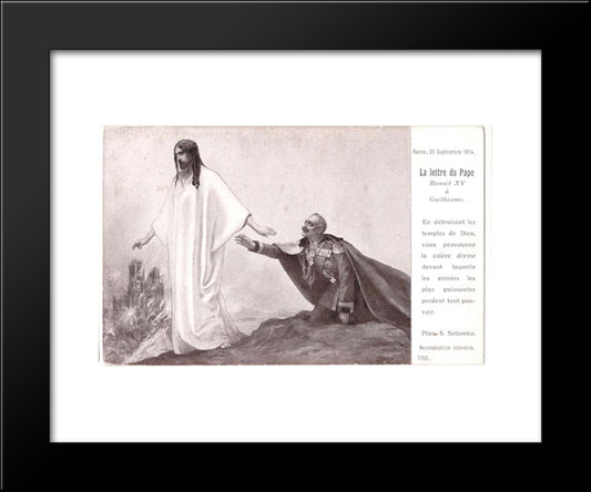 Letter To William Pope 20x24 Black Modern Wood Framed Art Print Poster by Solomko, Sergey