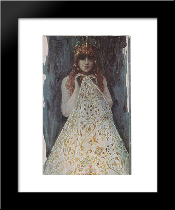 Pearl Of Creation 20x24 Black Modern Wood Framed Art Print Poster by Solomko, Sergey