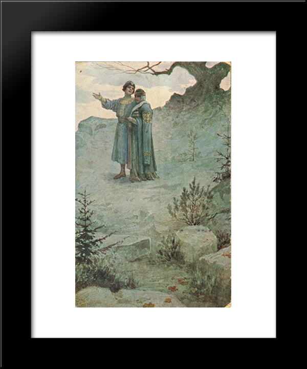 Promise 20x24 Black Modern Wood Framed Art Print Poster by Solomko, Sergey