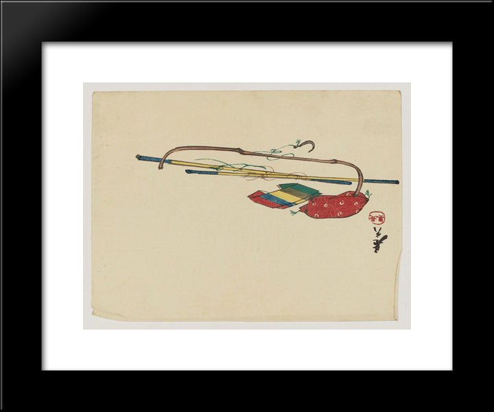 Unknown Title 20x24 Black Modern Wood Framed Art Print Poster by Zeshin, Shibata